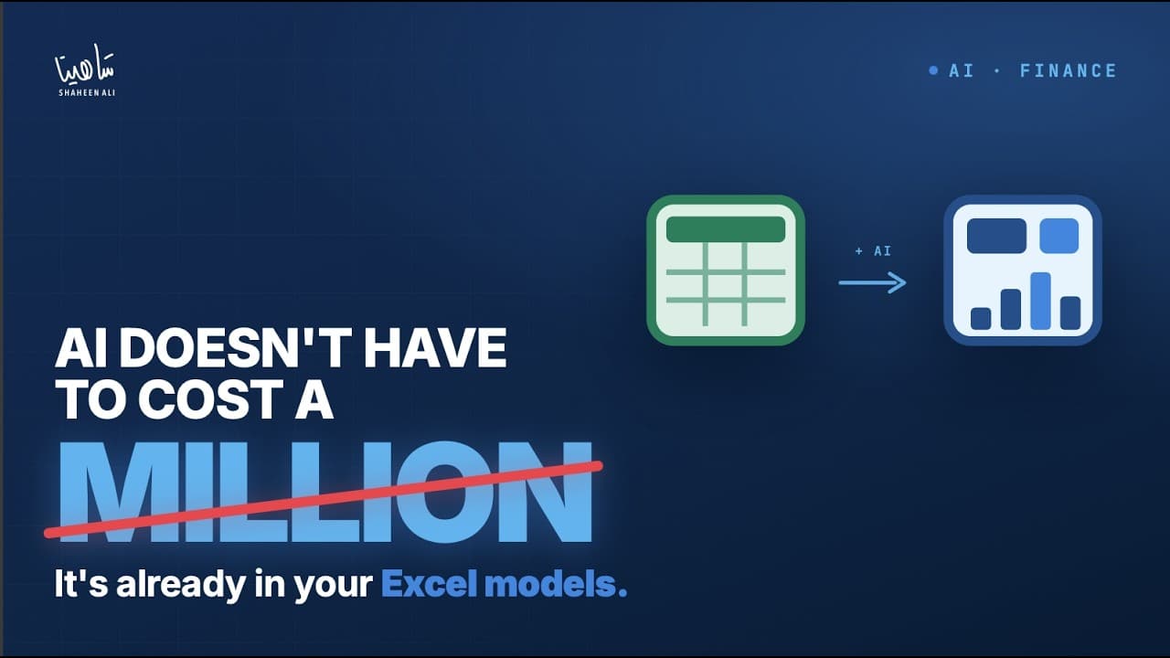 AI in Finance does not always have to cost a million